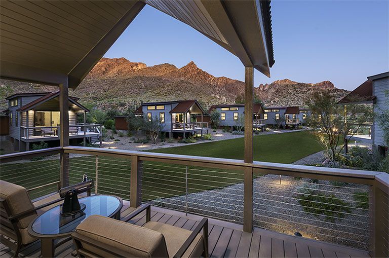 Castle Hot Springs rooms courtyard