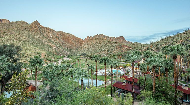 Castle Hot Springs aerial